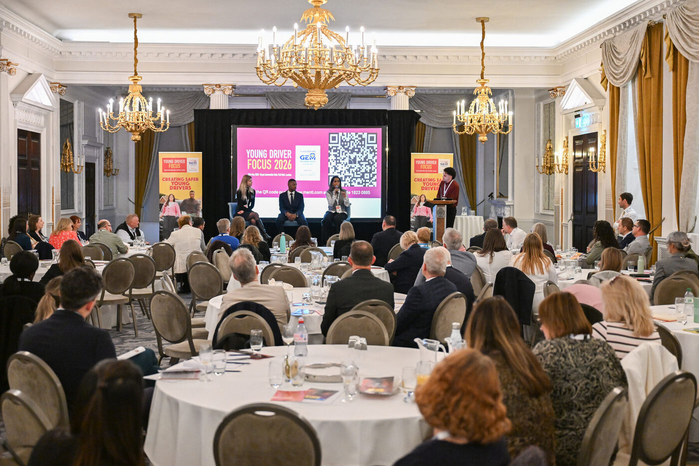 The Young Driver Focus 2026 audience at the Royal Automobile Club